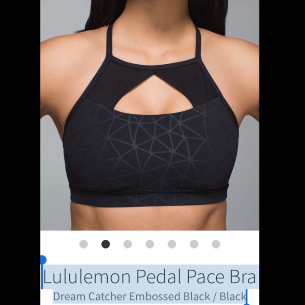 Lululemon Pedal Pace Bra Dream Catcher Emboss NWT!
